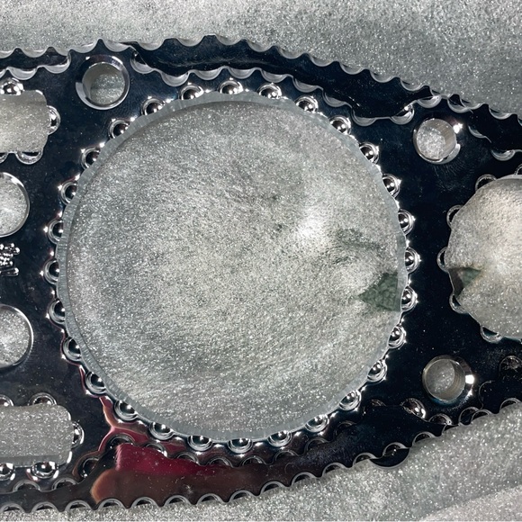 Silver Metallic Gear Component Hayabusa 99-07 chrome 3d ball cut gauge cover - Picture 1 of 5